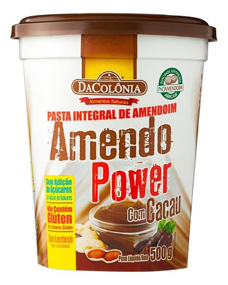 Imagem de Kit c/ 6 Pasta de Amendoim com Cacau Integral DaColonia