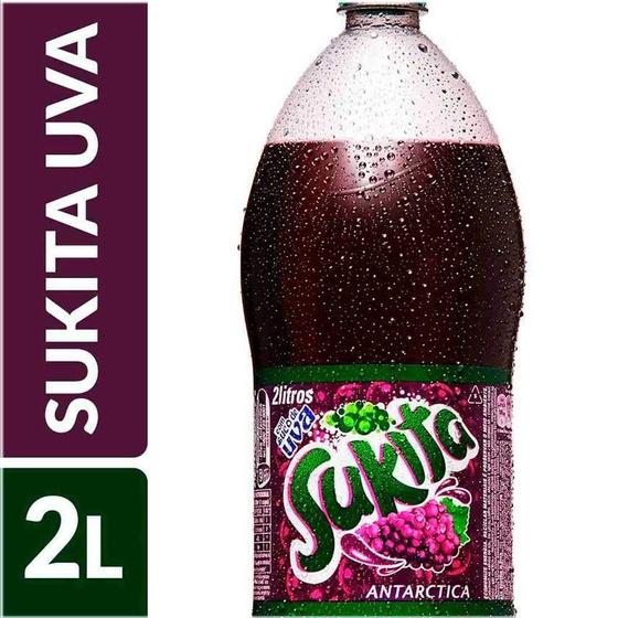 Imagem de Kit c/ 6 Refrigerante de Uva Sukita Pet 2 Litros