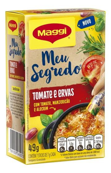 Imagem de Kit c/ 6 Tempero Tomate e Ervas Maggi Meu Segredo 49g