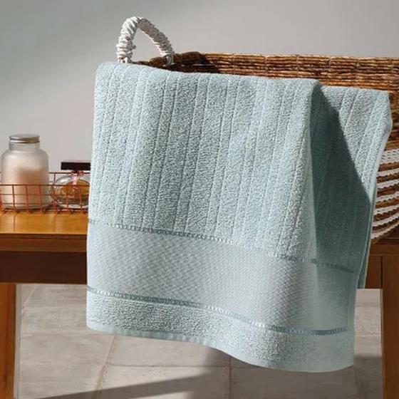 Imagem de Kit c/ 6 toalhas lavabo felpudo p/bordar firenze iii liso 30 x 45 cm