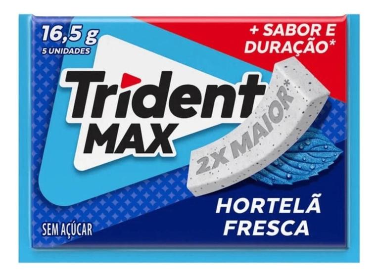 Imagem de Kit c/ 6 Trident max hortela 16,5g s/acucar