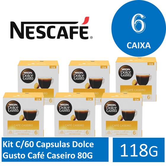 Imagem de Kit C/60 Capsulas  Dolce  Gusto Café Caseiro  118G