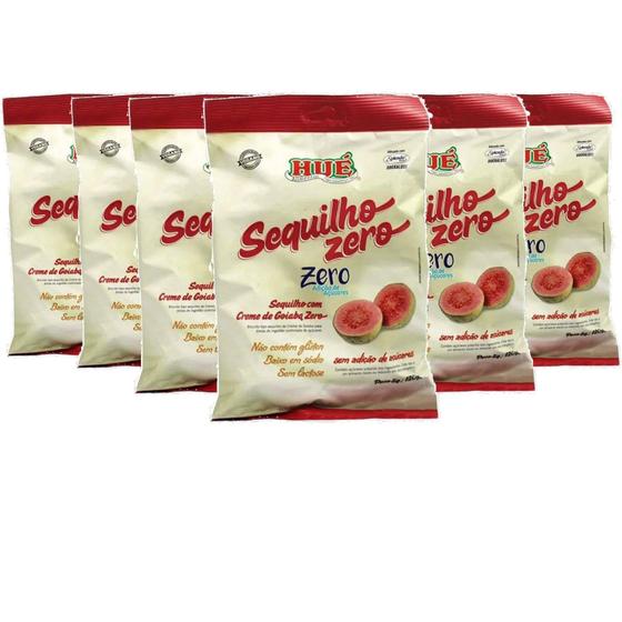 Imagem de Kit c/ 6pct Sequilho HUÉ Creme de Goiaba Zero 120g