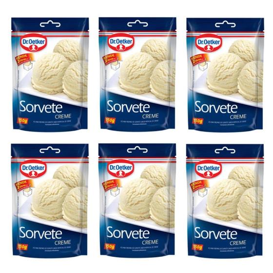 Imagem de Kit c/6un Sorvete em Po - Creme 150g - Dr Oetker