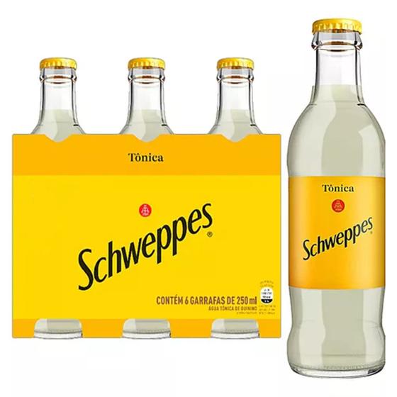 Imagem de Kit c/ 6und Água Tônica Schweppes Garrafa 250ml