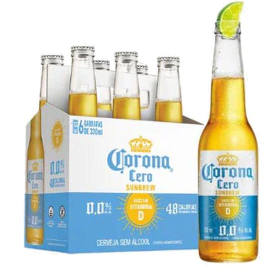 Imagem de Kit c/ 6und Cerveja CORONA CERO Zero Alcool L Neck 330ml