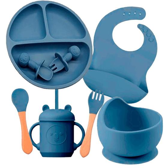 Imagem de Kit C/ 8 Alimentação De Silicone Bebe Introdução Alimentar