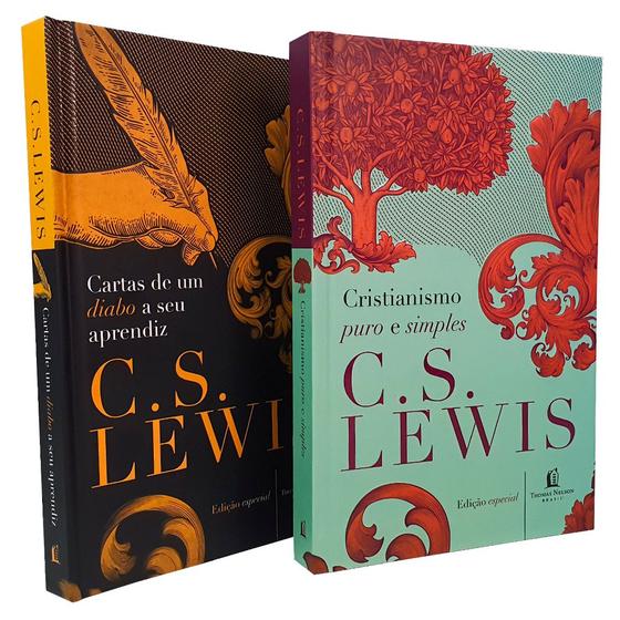 Imagem de Kit C. S. Lewis - Capa Dura   02 Livros  Cristianismo Puro e Simples + Cartas de um de Diabo a seu Aprendiz