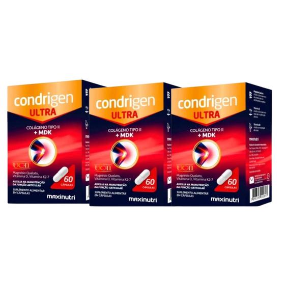 Imagem de Kit C3 Colágeno Tipo II MDK Condrigen Ultra - Maxinutri