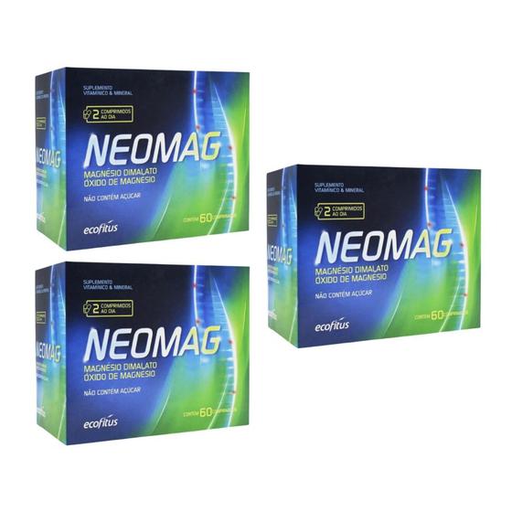 Imagem de Kit C3 Suplemento Vitamínico Neomag C60  Ecofitus