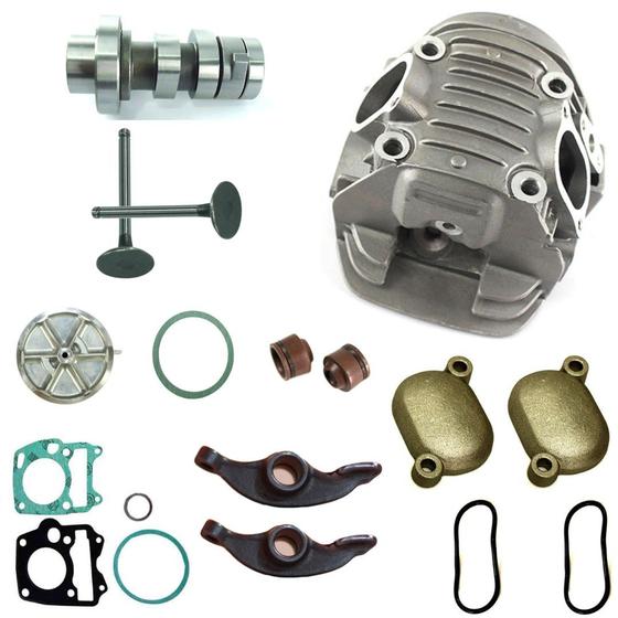 Imagem de Kit cabeçote honda biz 125 2005 até 2008 alta qualidade