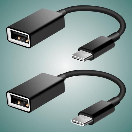 Imagem de Kit Cabo Adaptador USB Tipo C 3.0 2.0 Otg Para Pendrive Celular Tablet - Escolha Seu Kit