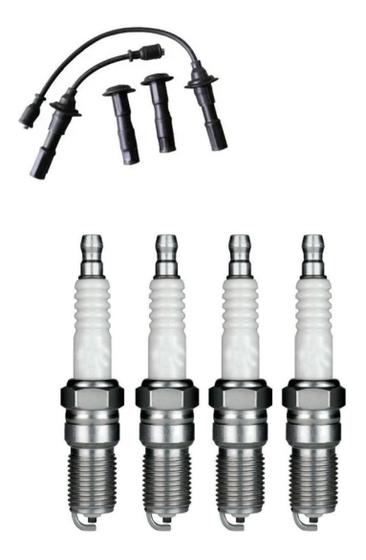 Imagem de Kit Cabo com Supressores e Velas Comum Jac Motors T6 T8