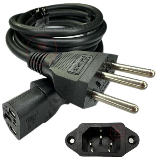 Imagem de Kit Cabo de Energia + Soquete Conector para Panelas Elétricas da Fun Kitchen