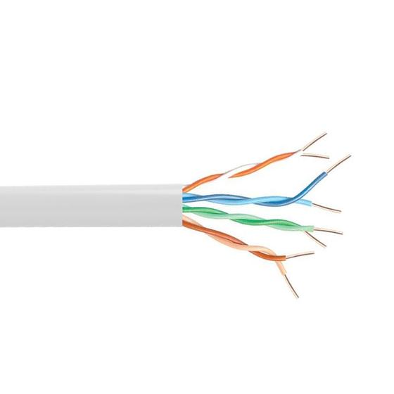 Imagem de Kit Cabo de Rede Cat5E Branco com 305 Metros