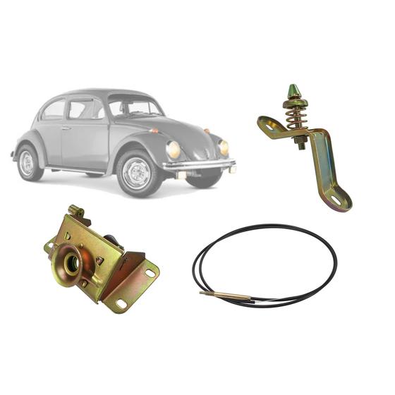 Imagem de Kit Cabo E Fechos Do Capô Fusca 1200 Ate 1970