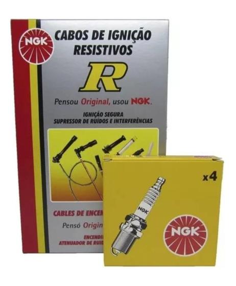 Imagem de Kit Cabo E Vela Ignição Original Ngk Escort Verona Logus Pointer 1.6 1.8 2.0 8v 1995 1996