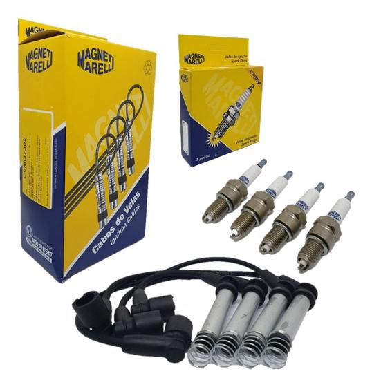 Imagem de Kit Cabo E Velas Corsa Blazer S10 8v Eletrodo Baixo