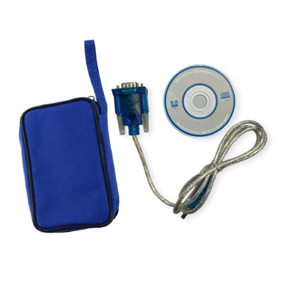 Imagem de Kit Cabo Extensor Crs-80 Rs-232 Db9 Instrumentos Micro Processados Usb Windows Instrutherm Estojo Transporte Es-10