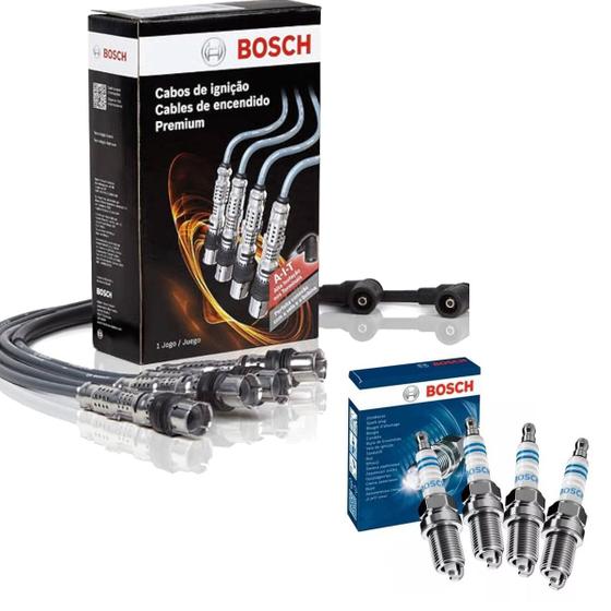 Imagem de Kit Cabos e Velas Bosch Volks Fox Gol Saveiro Voyage SpaceFox e CrossFox