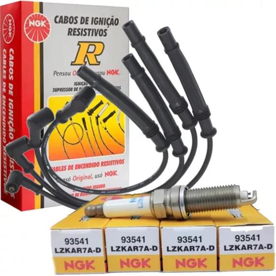 Kit Cabos e Velas de Ignição Originais NGK - Renault Logan e Sandero 1.0 16v. Menor preço em Kit Cabos e Velas de Ignição Originais NGK - Renault Logan e Sandero 1.0 16v.