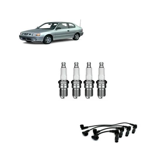 Imagem de Kit Cabos E Velas Hyundai Accent 1.5 12V 94 95 96 97 98