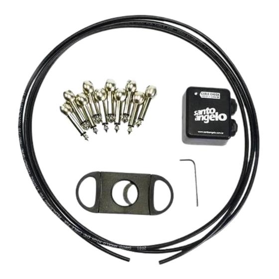 Kit Cabos Santo Angelo Vc Pod Sem Solda Pedal Pedalboard Cabos e