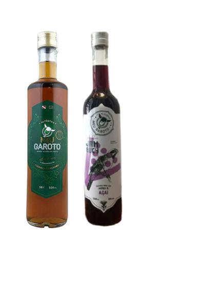 Imagem de Kit Cachaça de Jambu Tradicional + Jambu Com Açaí 500ml Cada