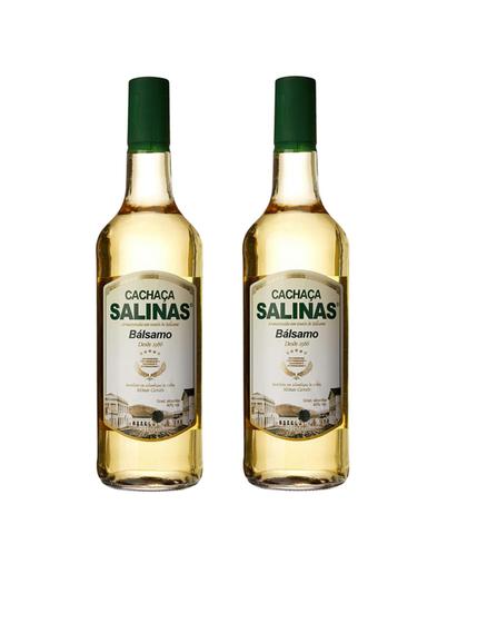 Imagem de Kit Cachaça Salinas Bálsamo 1000ml 2 unidades