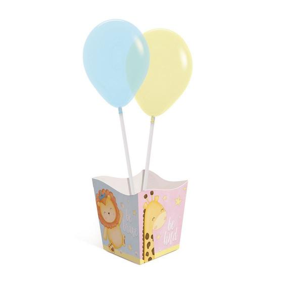 Imagem de Kit Cachepot Balões Festa Bichinhos Baby - 4 unidades - Cromus - Rizzo Festas