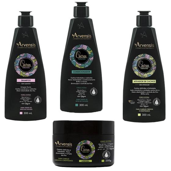 Imagem de Kit Cachos Crespos Crespíssimo Arvensis Sham+Cond+Ativ+ 2X1