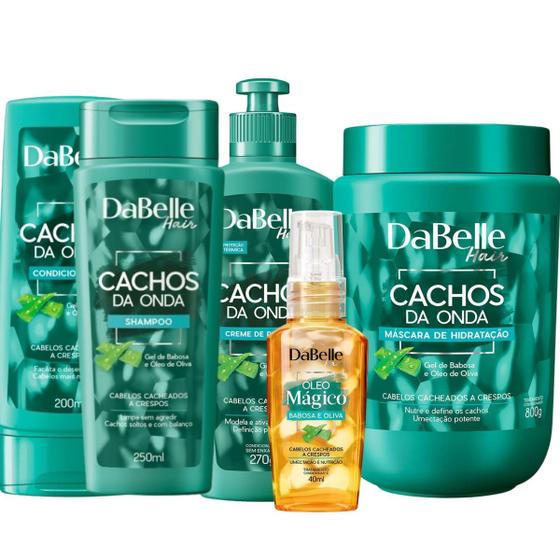 Imagem de Kit Cachos Da Onda Dabelle Hair Cabelo Crespo Cacheado