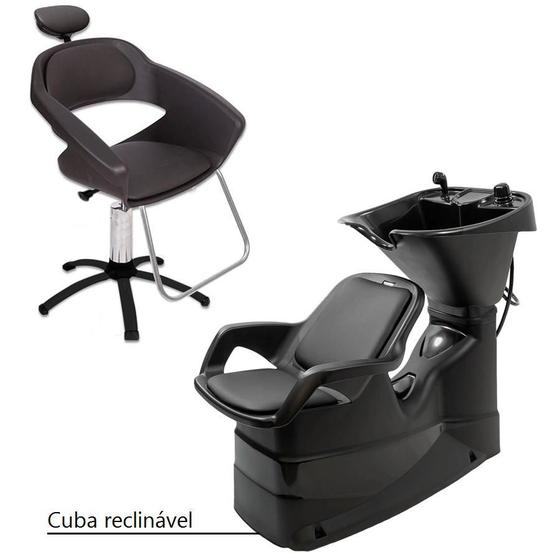 Imagem de Kit Cadeira Primma E Lavatório Reclinável Dompel + Garantia