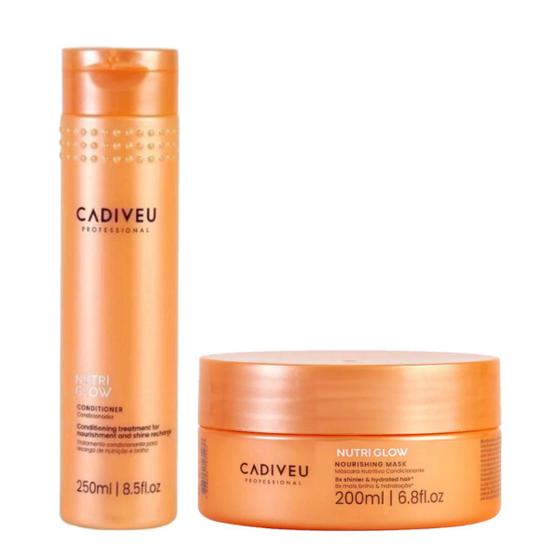 Imagem de Kit Cadiveu Nutri Glow Condicionador 250ml+Mask Capilar200ml