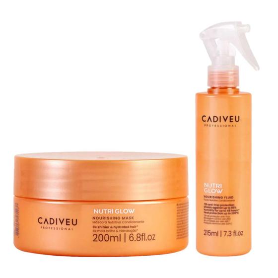 Imagem de Kit Cadiveu Nutri Glow Máscara Cap. 200ml+Leave-in Nut.215ml