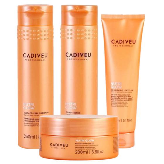 Imagem de Kit Cadiveu Nutri Glow SH+CD250ml +Mask200ml +Leave-in150ml