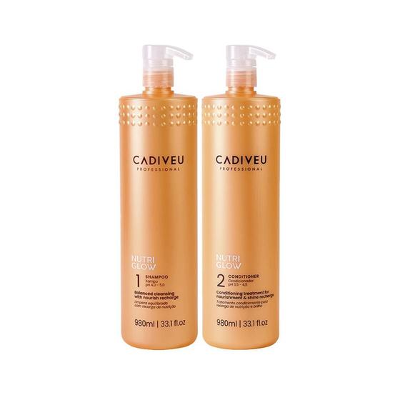 Imagem de Kit Cadiveu Nutri Glow - Shampoo + Condicionador 980ml
