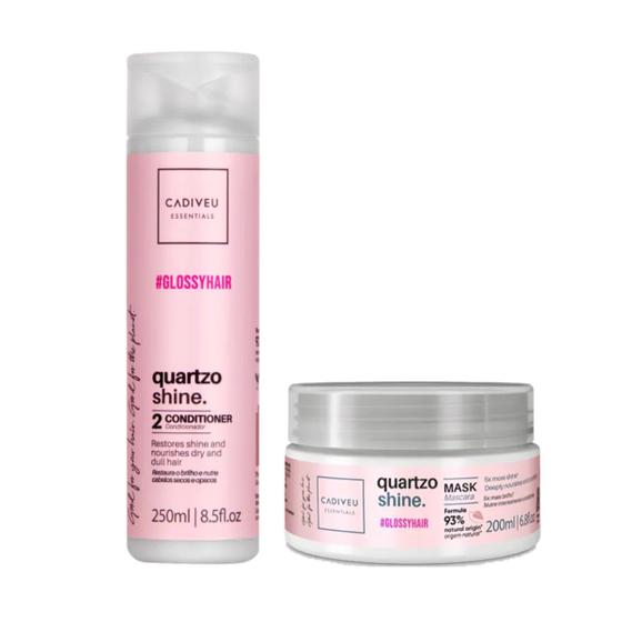 Imagem de Kit Cadiveu Quartzo Shine Condicionador 250ml+Máscara 200ml