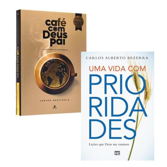 Imagem de Kit Café Com Deus Pai 2025 Porções Diárias De Transformação + Uma Vida Com Prioridades