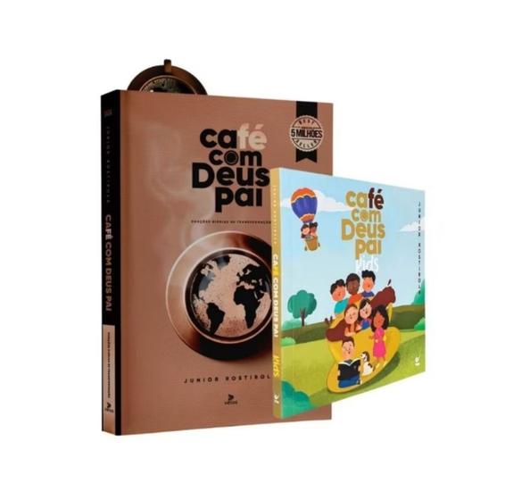 Imagem de Kit Café com Deus Pai lançamento 2025  e devocional para crianças Café com Deus kids