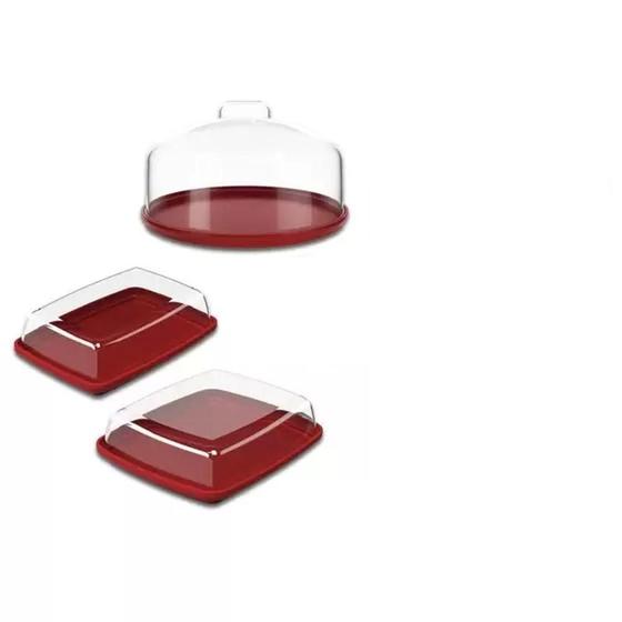 Imagem de Kit Café Da Manhã 5Pcs Vermelho 99387/4465 - Coza