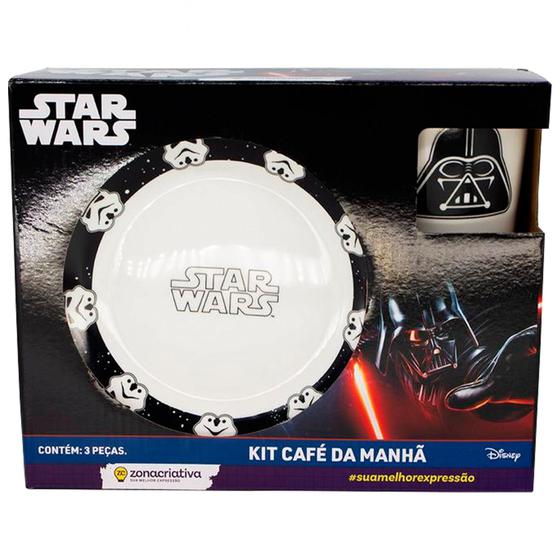 Imagem de Kit Café da Manhã de Cerâmica Star Wars Zona Criativa