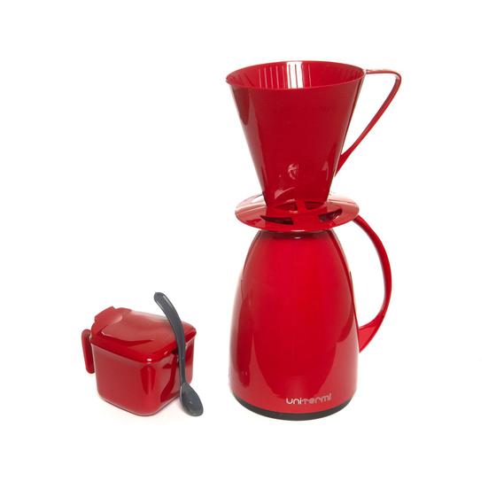 Kit Café Prático 3 Pçs Garrafa, Suporte Filtro E Açucareiro Unitermi Chá e Café Magazine Luiza