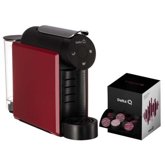 Imagem de Kit Cafeteira Mini Qool + Pack 100 Cápsulas Delta Q Magnetiq