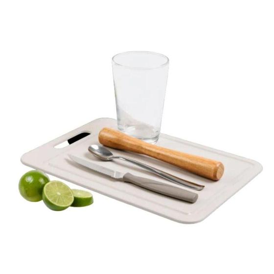Imagem de Kit Caipirinha 05 Peças Com Tábua Antibacteriana - Brinox