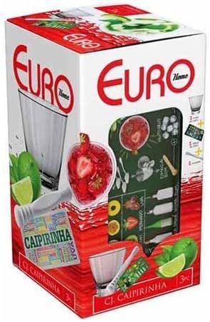 Kit Caipirinha 3 Peças Passo A Passo Euro Home
