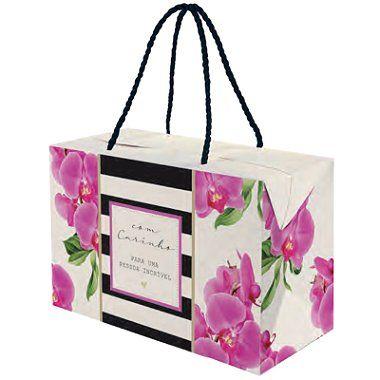 Imagem de Kit Caixa com Alça Prime Celine M 27x12x17cm - 10 Un