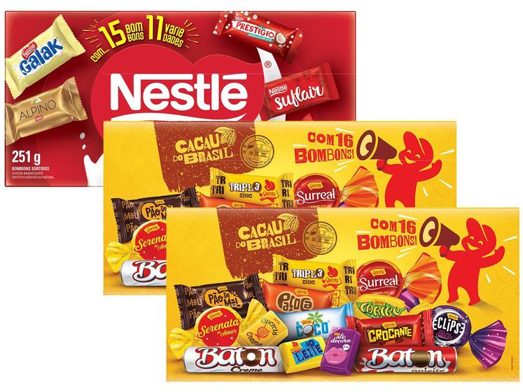 Kit Caixa de Bombom Garoto Garotices Sortidos 250g Menor preço em Kit Caixa de Bombom Garoto Garotices Sortidos 250g