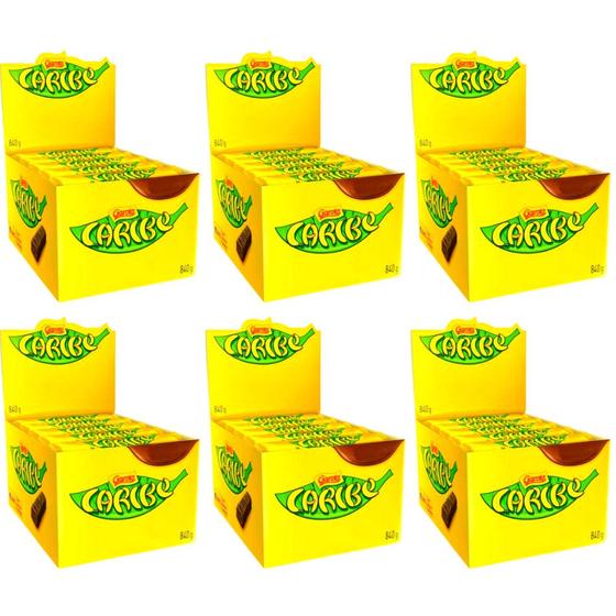 Kit Caixa De Chocolate Caribe Banana GAROTO 6cx c/ 30un cada Bombom Magazine Luiza
