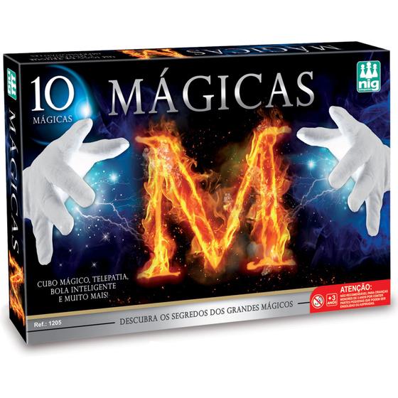 Imagem de Kit Caixa de Mágicas 10 Truques para Criança - Nig Brinquedos